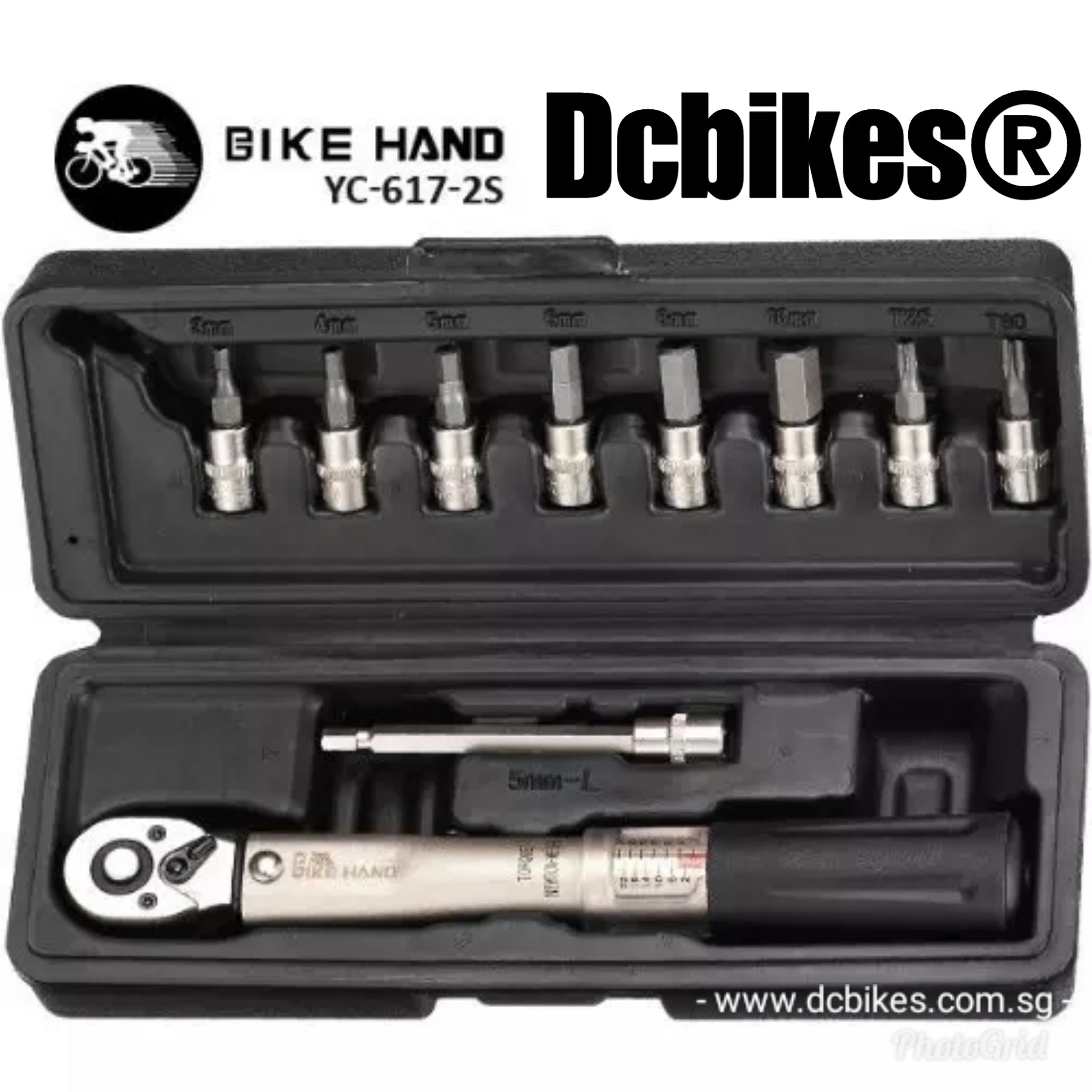 Bike Hand 1/4'' MTB Road 2Nm-24Nm Pro Torque Wrench Set Tools