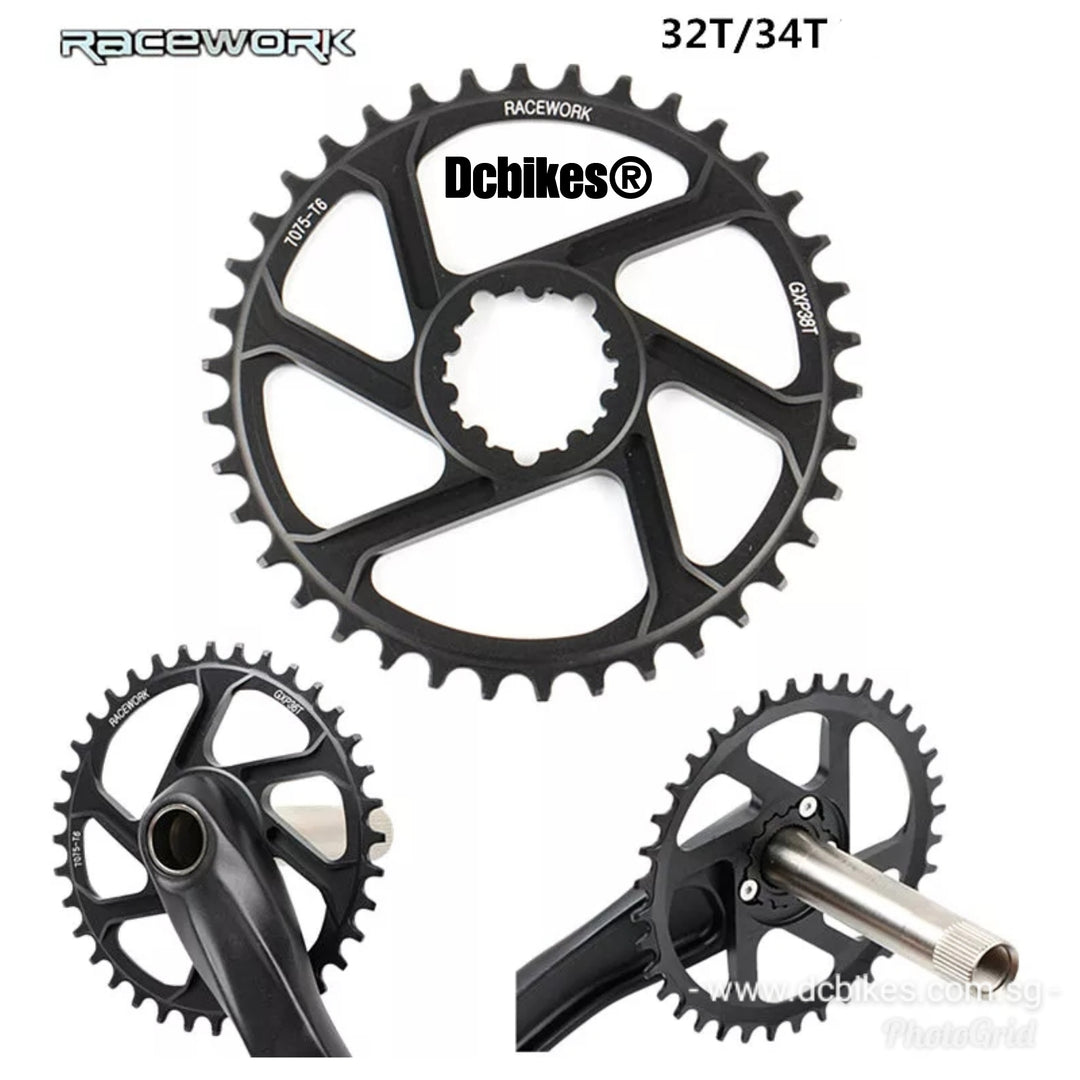 Racework 32T | 34T | 36T | 38T DUB GXP ROUND 3mm Offset Boost 148