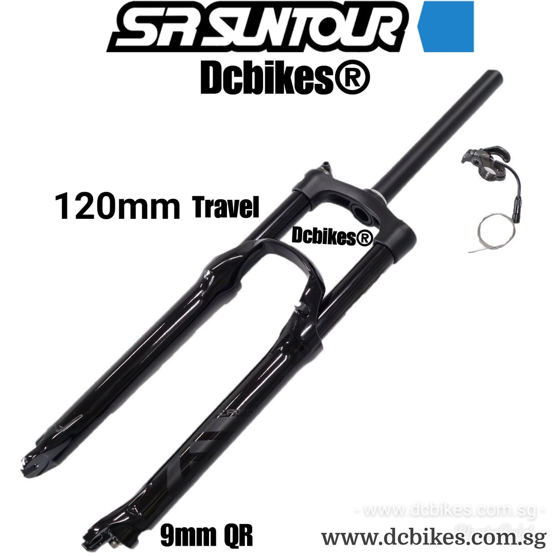 Sr Suntour 26''| 27.5 | 29'' Epixon Air 120mm/140mm Travel MTB Matt Bl –  Dcbikes