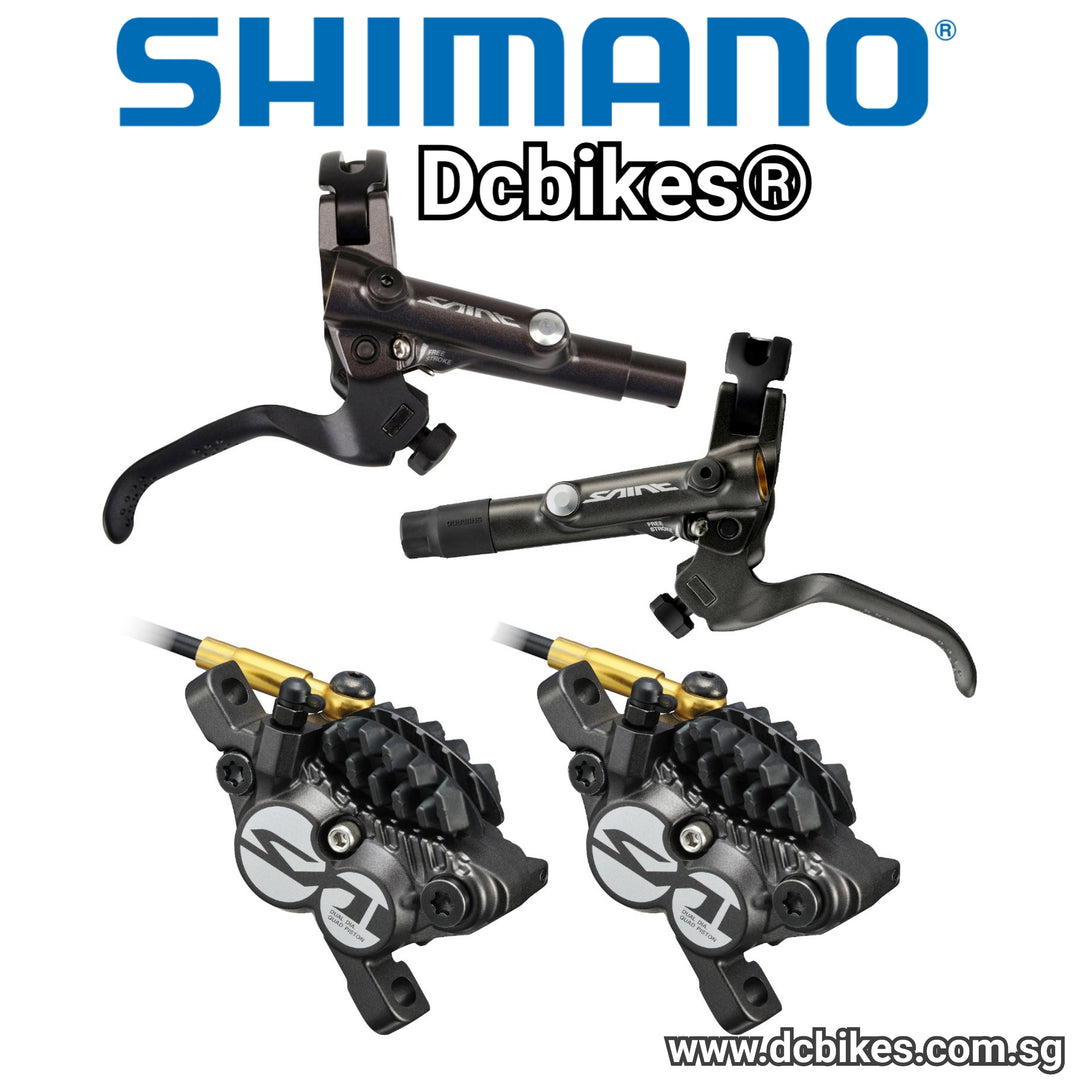 未使用　SHIMANO BL-M820 SET Shimano SAINT BL-M820-B BR-M820 4 Piston Brake Set w/Metal