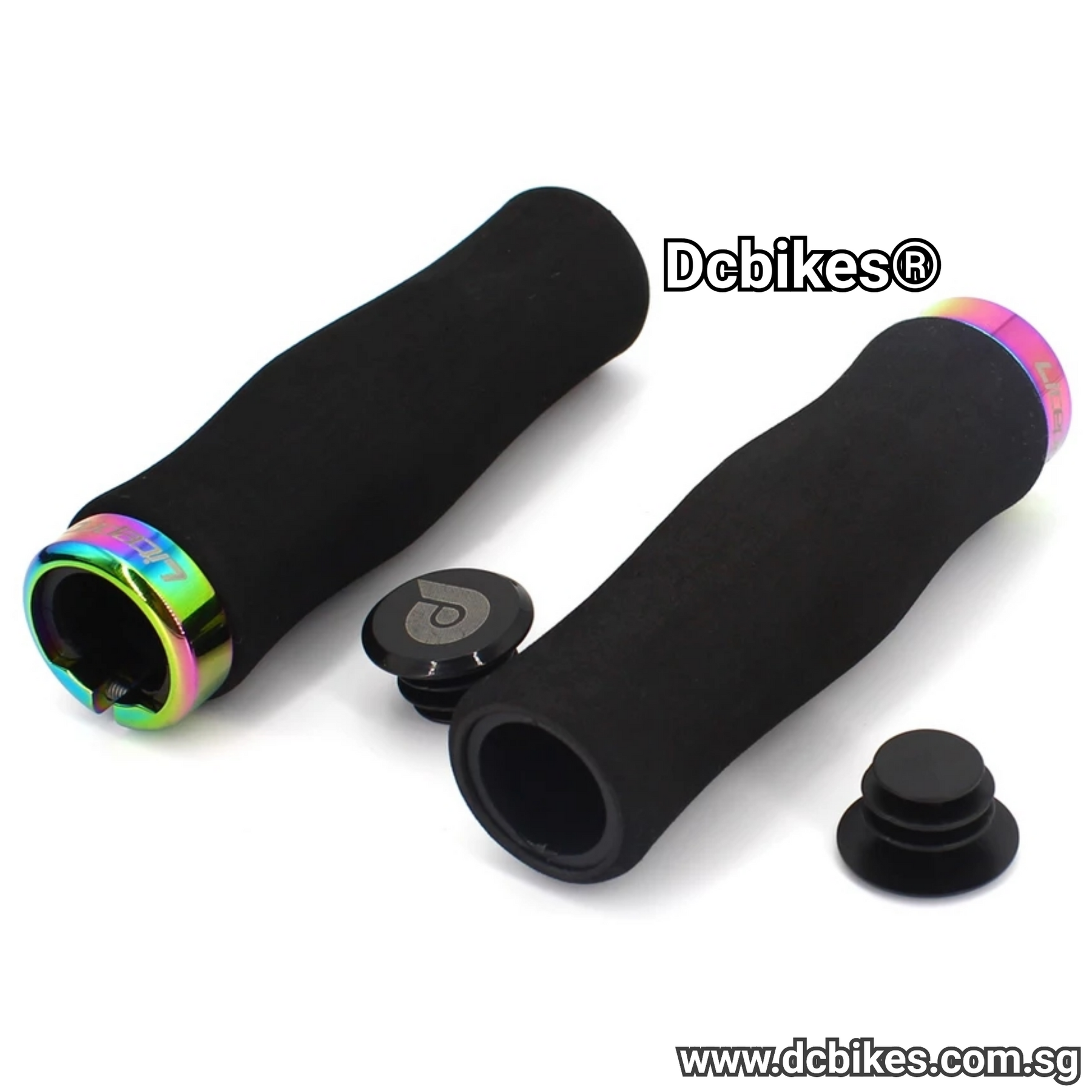 Oil slick top mtb grips