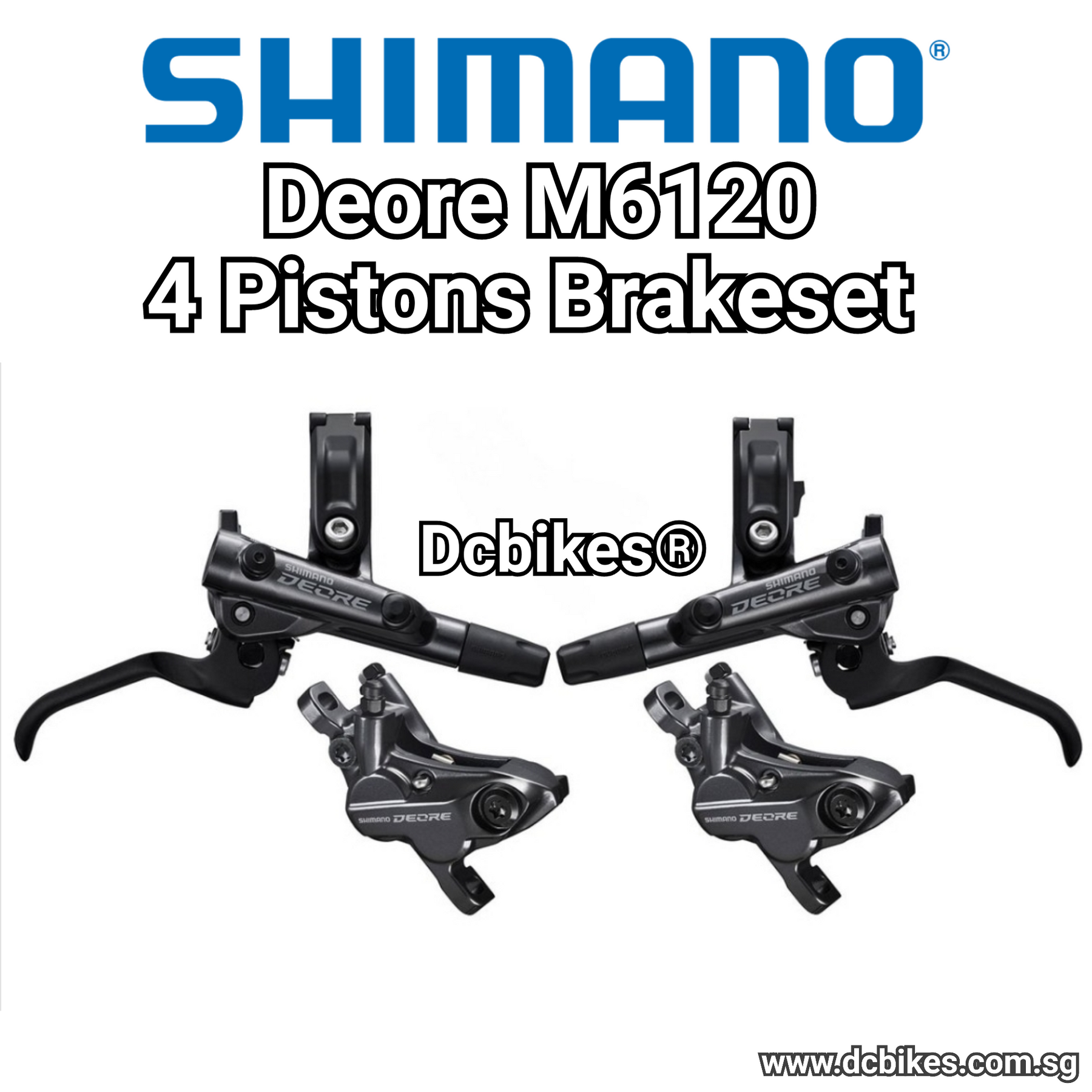 Shimano deore 4 piston brake set 2025
