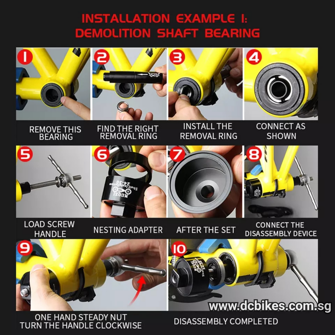 Press Fit Bottom Bracket Install Removal BB Tool Disassemble 