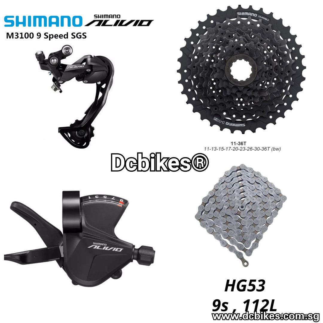 Shimano M3100 Alivio 1 X 9 Speed 36T Groupset Dcbikes