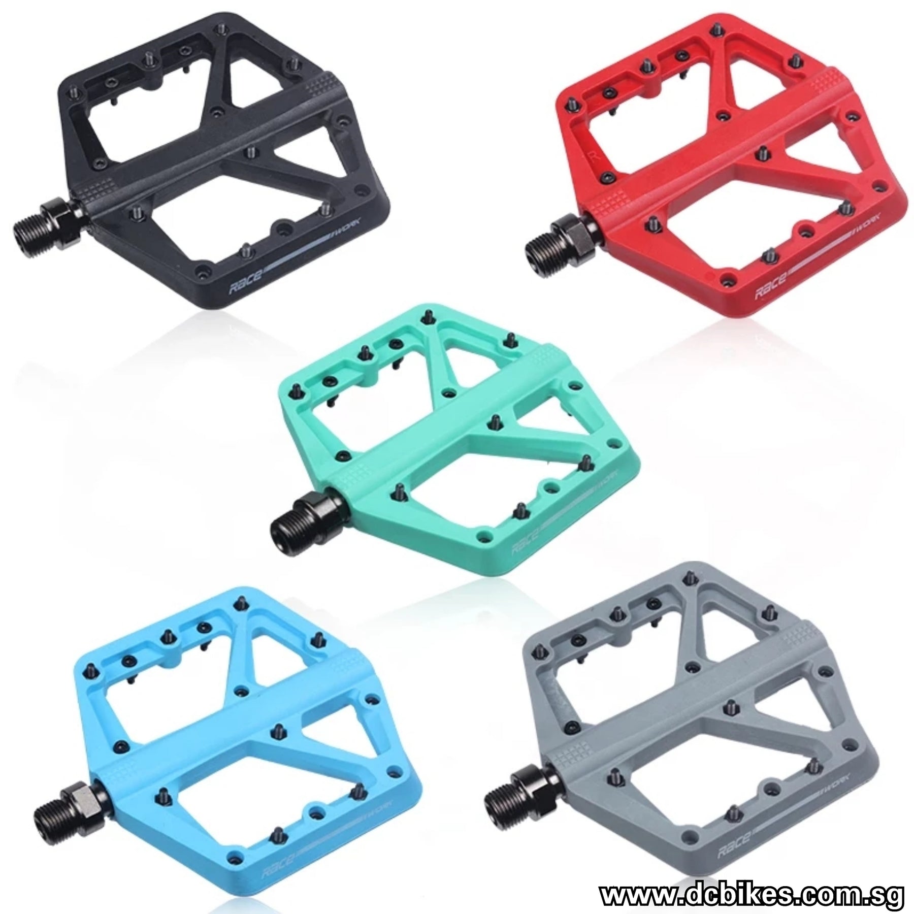racework pedal Racework Composite MTB Race Flat Pedals