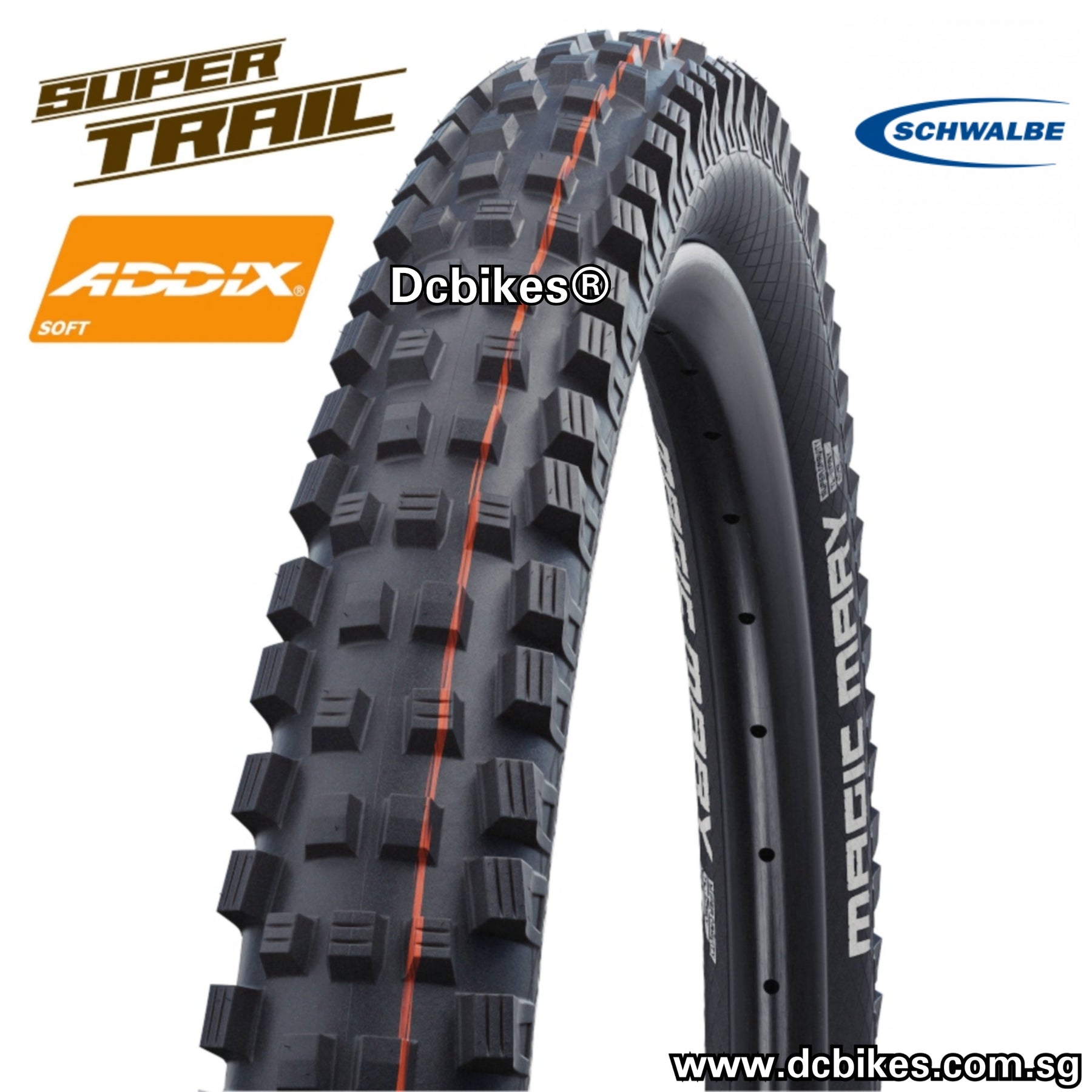 Schwalbe 29 X Magic Mary Super Trail ADDIX Boost MTB Tubeless Folding Tyre (1 Tire)
