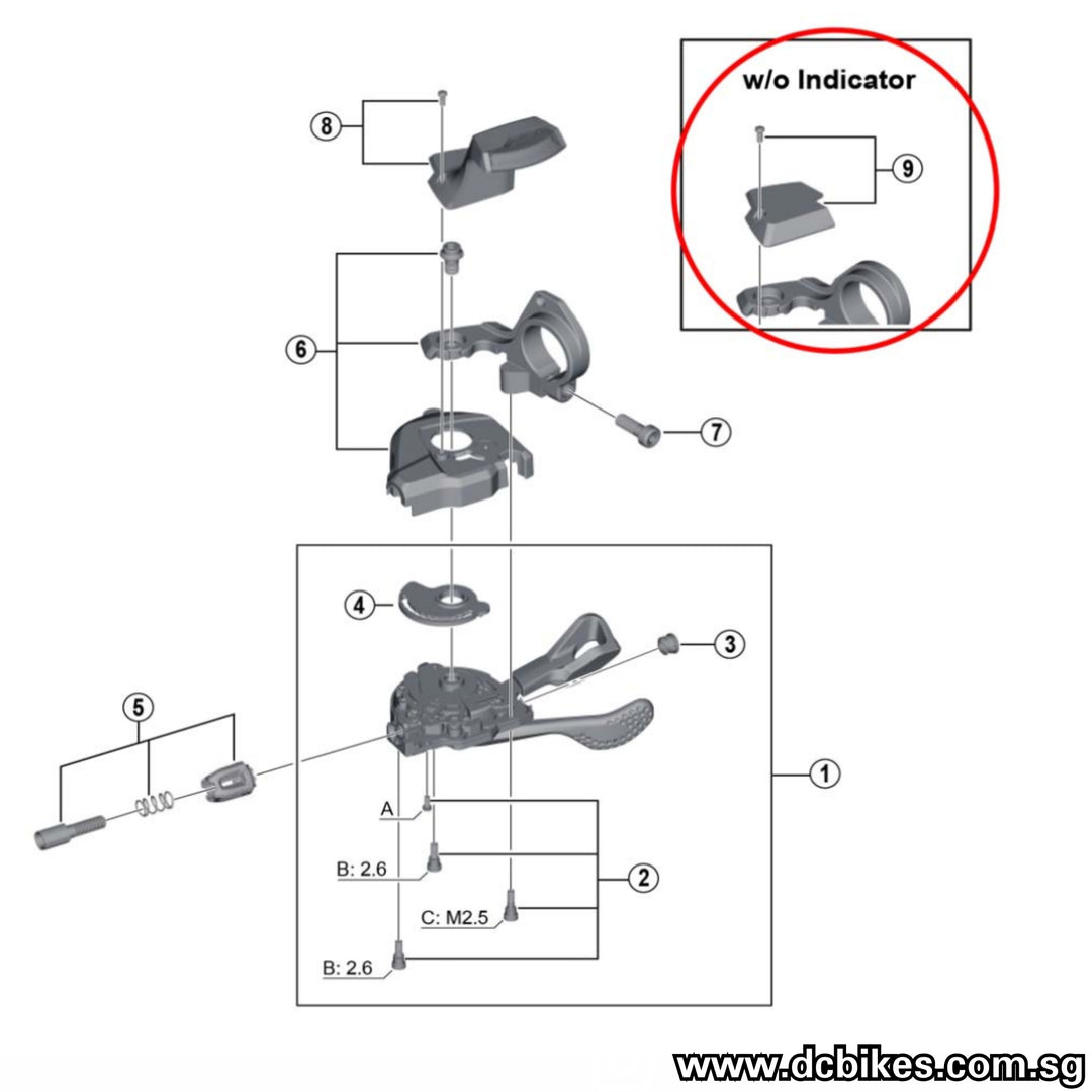 Shimano shifter parts online