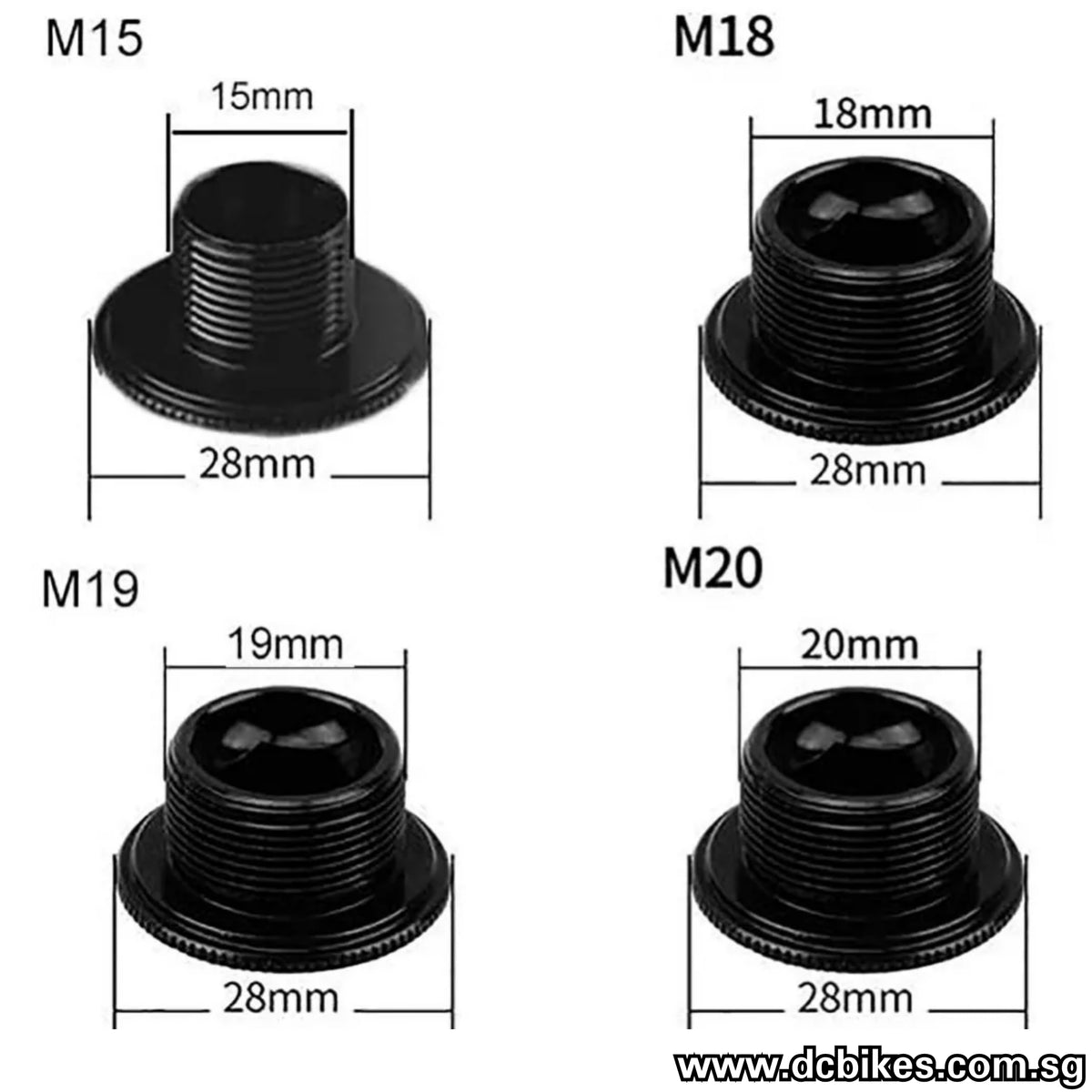M15/M18/M19/M20 Crank Arm Bolt For Shimano Racework Etc – Dcbikes