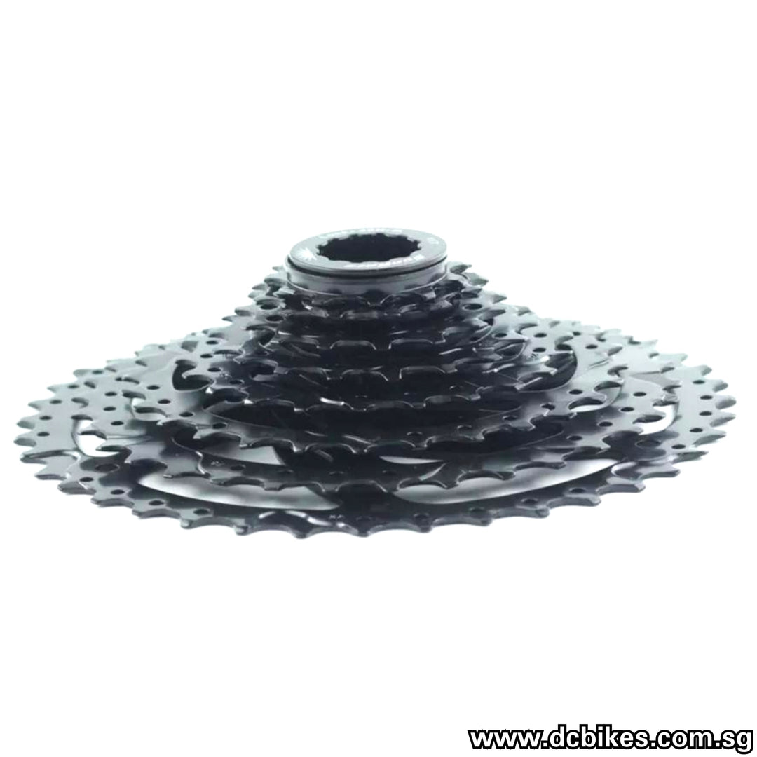 Sunrace 8 Speed 11T - 40T Wide Ratio Black | Silver HG Cassette