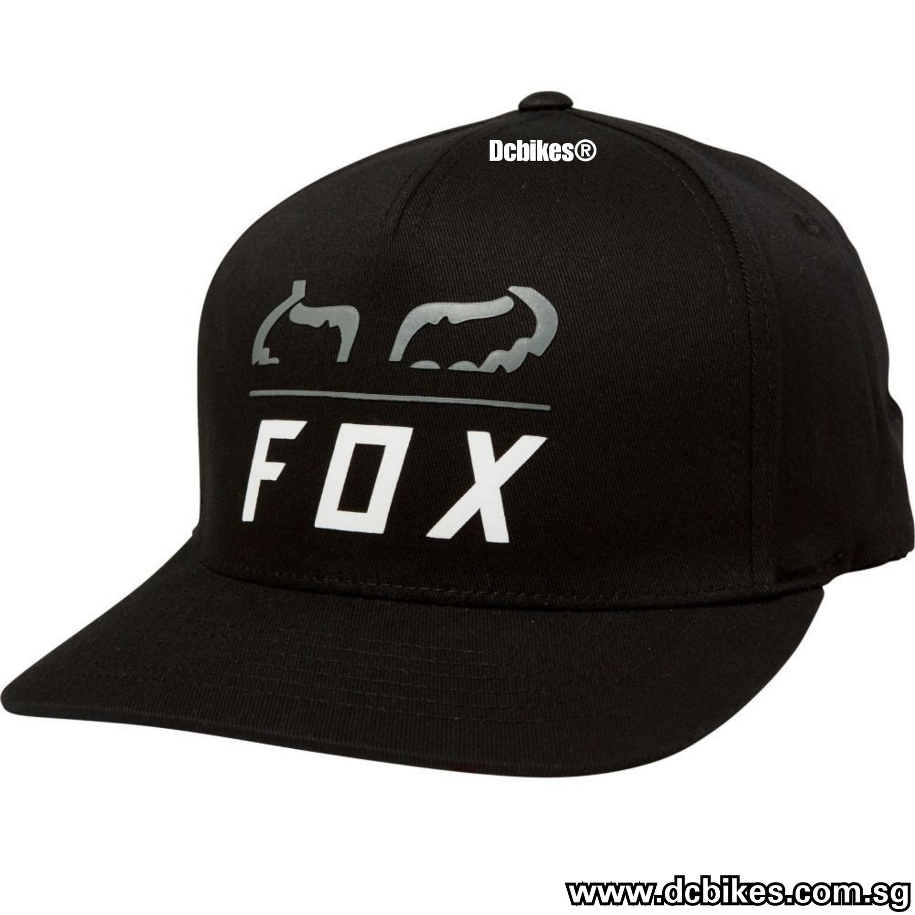 Genuine Fox Racing Logo Black Flexfit MTB Cap Hat – Dcbikes