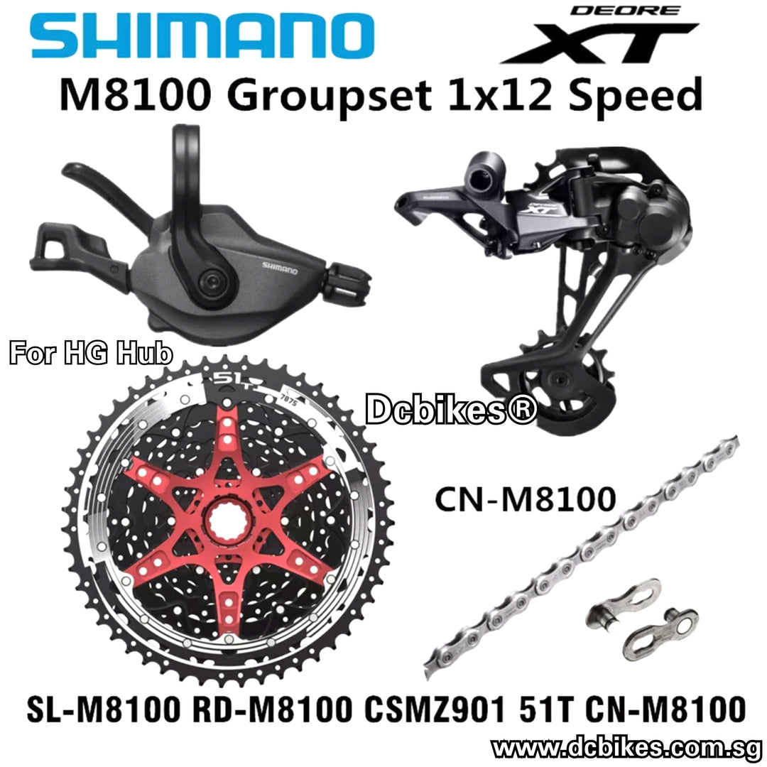 Shimano 12 Speed Deore M6100/SLX M7100/XT M8100 HG 12 Speed