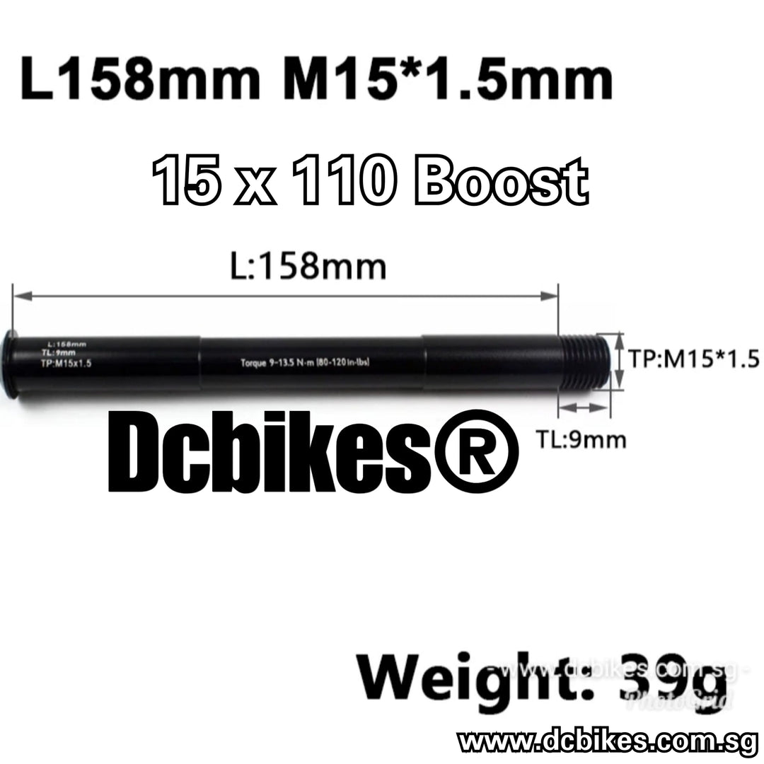 Front 15mm X 110mm | 110mm Boost Thru Axle Replacement Part For