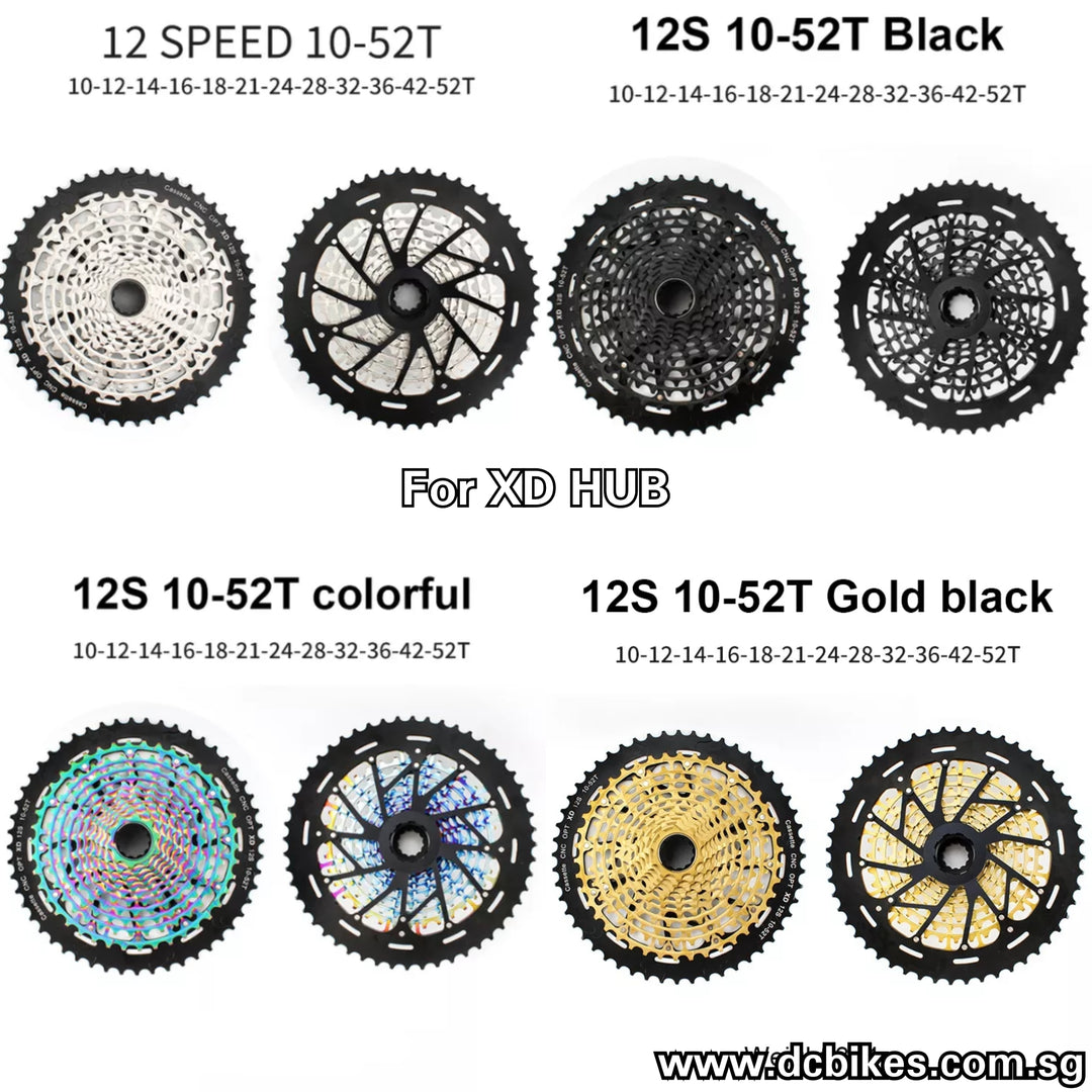 12 Speed 10T - 52T Cassette For Sram XD Driver Freehub Ultimate