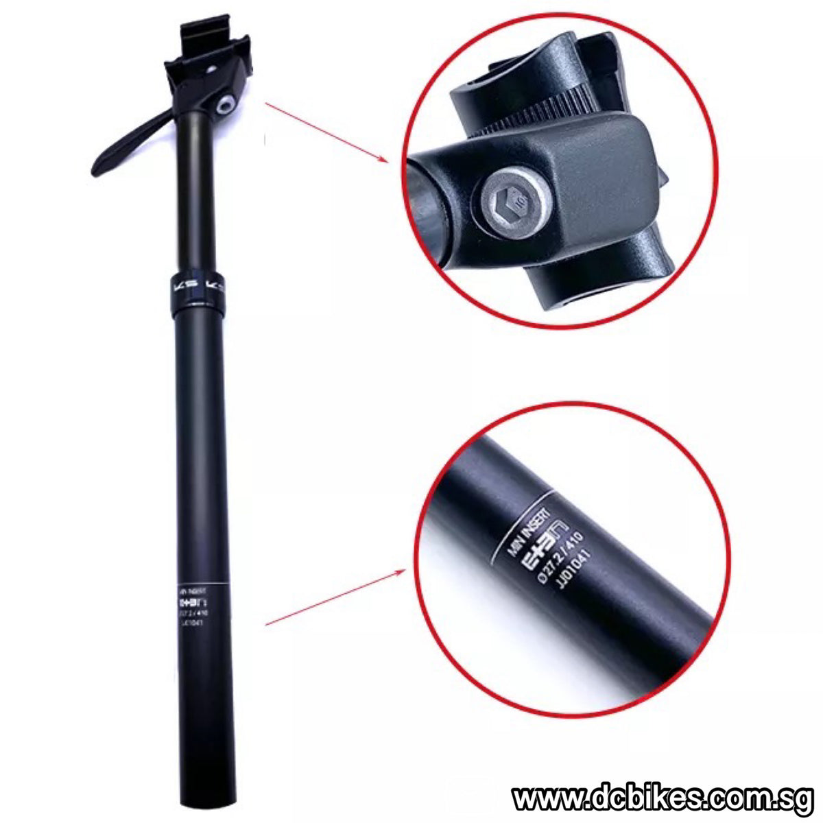 KS E10 27.2mm X 100mm | 30.9mm 31.6mm X 125mm Travel ETen Dropper Seat ...