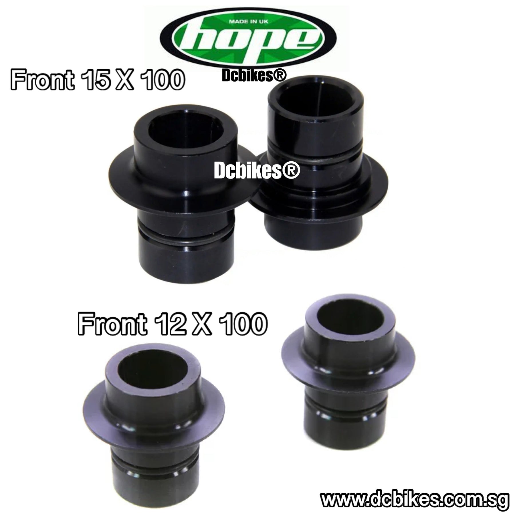 Hope Pro 2, Pro 2 Evo, Pro 4 Non-Boost Front Hub Conversion Kit Hope Pro 2, Pro 2 Evo, Pro 4 Non-Boost Front Hub Conversion Kit