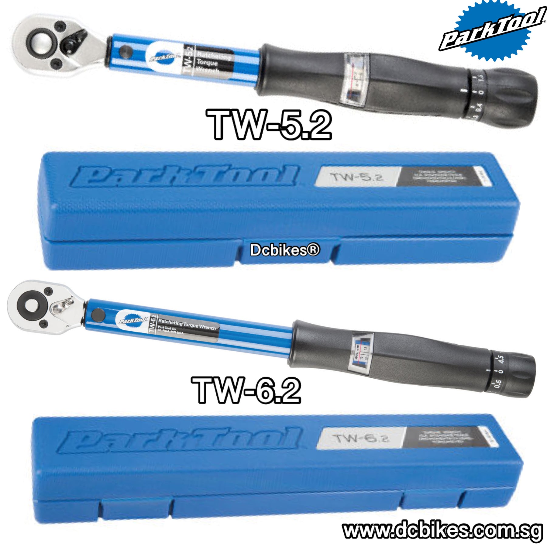 Park Tool TW-6.2 Click Type Torque Wrench 10-60Nm