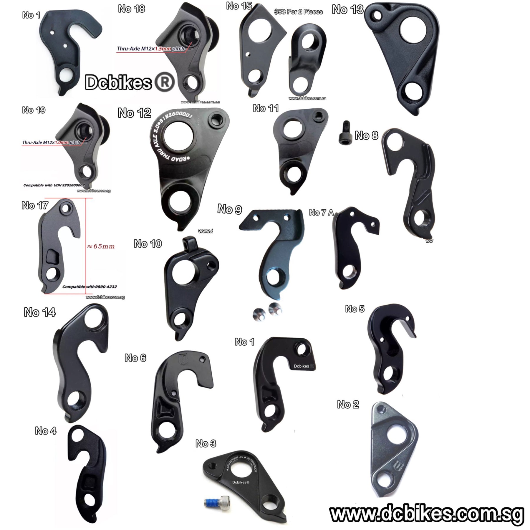 Patte De Dérailleur Vélo Specialized - Compatible Stumpjumper, Kenevo, Enduro, Demo, Epic | Référence S172600001 | Aluminium Durable - 13