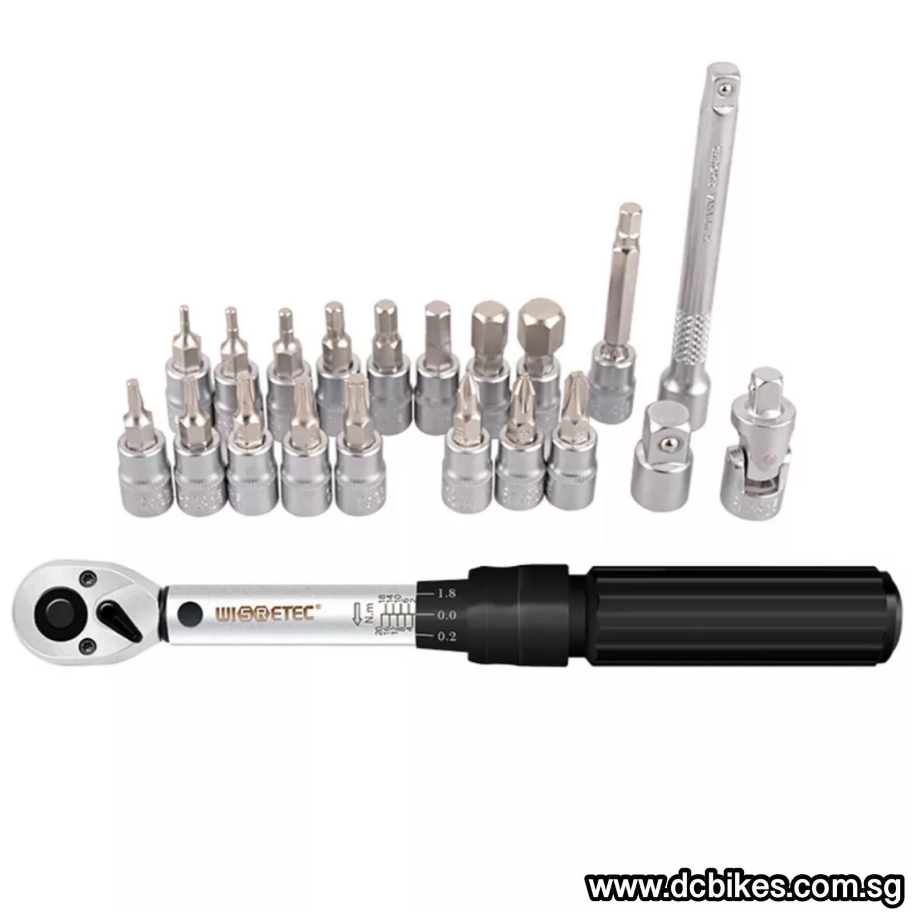 21 in 1 Professional 2nm-20nm Torque Wrench + Allen/Star Key Hex Tool ...