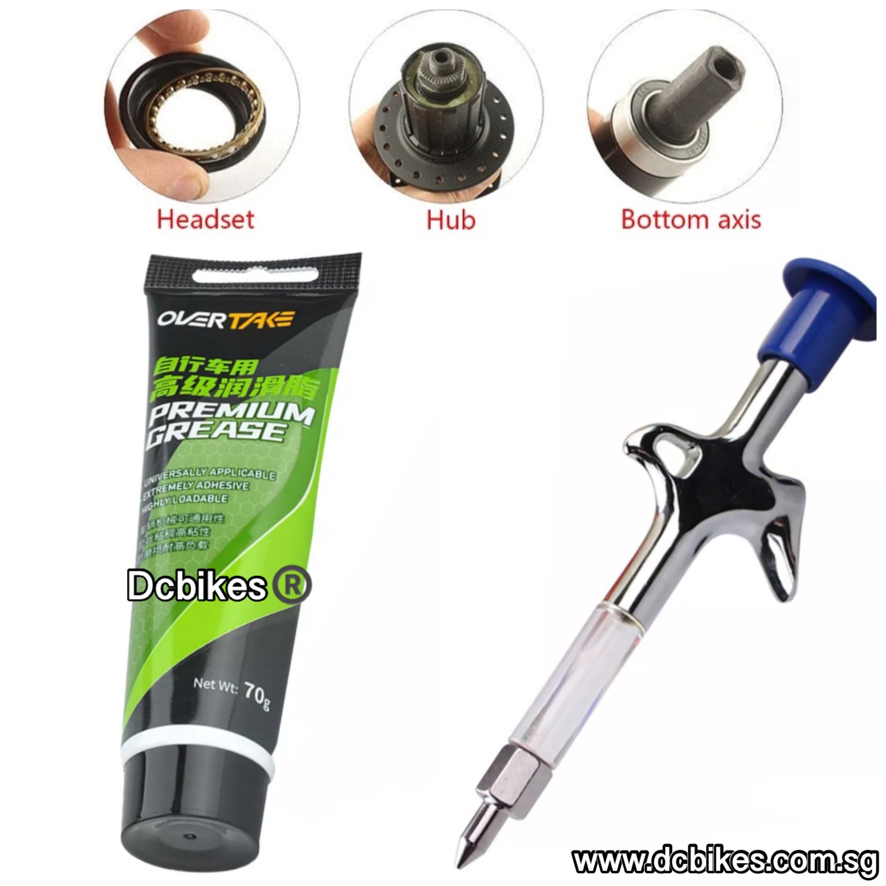 Premium Bicycle Multi Purpose Gun/Grease 70g Tube