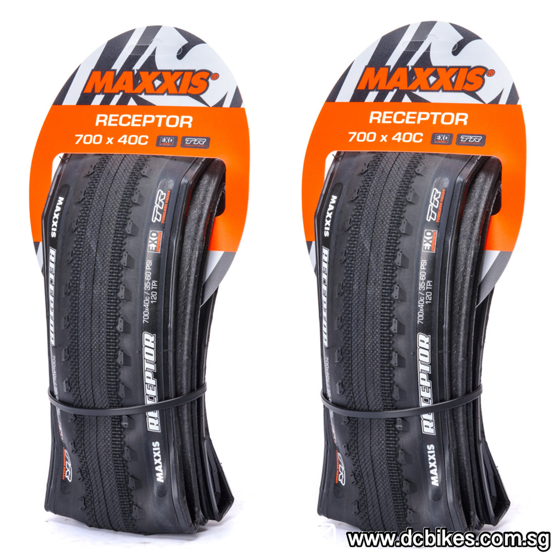Maxxis 29 X 1.5 Receptor 700 X 40c Gravel Black Skinwall Brown EXO