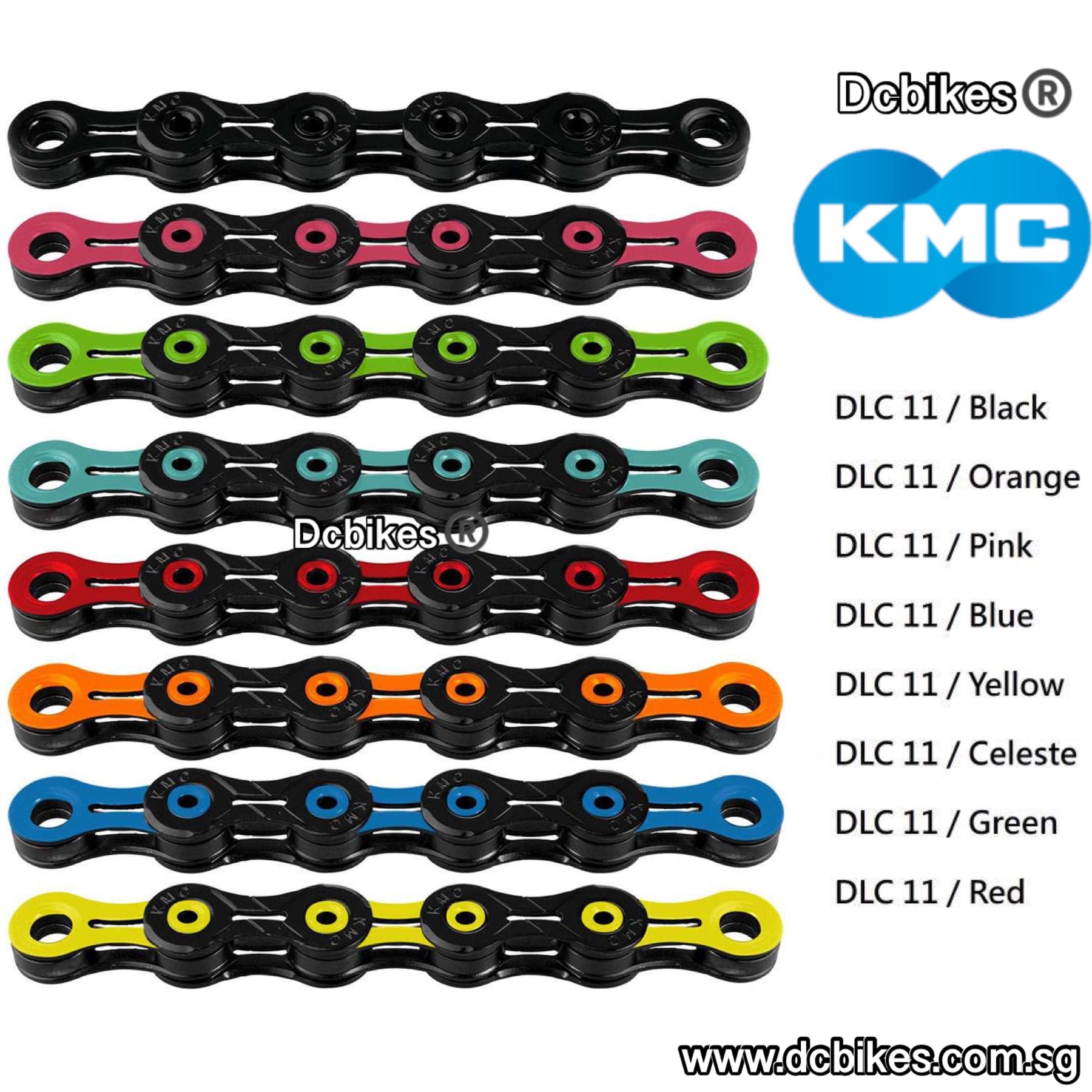 KMC X11 DLC 11 Speed 118 Chain Missing Link Dcbikes